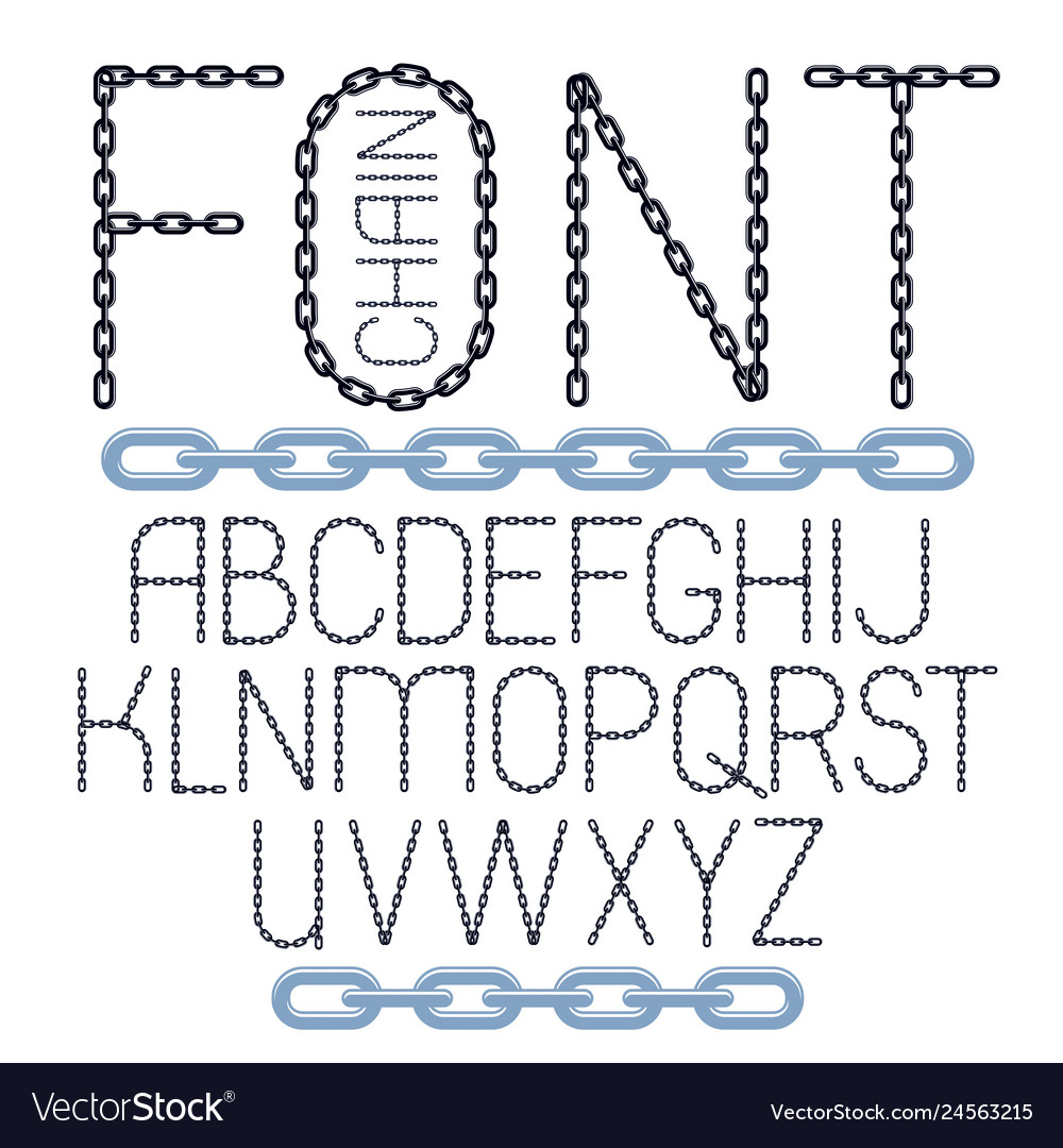 Set of english alphabet letters isolated upper