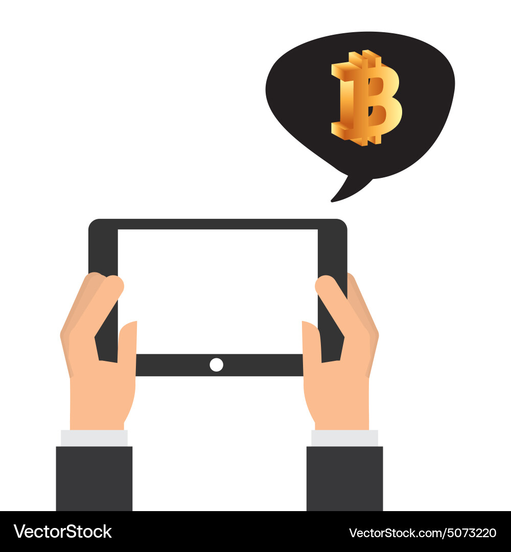 Bit coin Royalty Free Vector Image - VectorStock