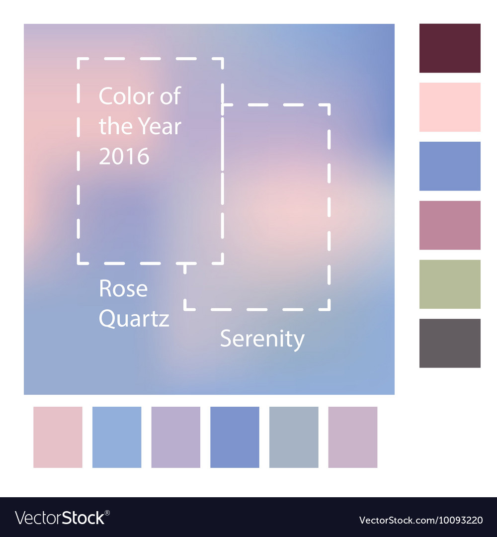 Blurred Background With Trendy Colors Of The Year Vector Image