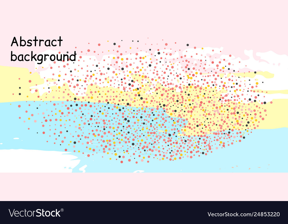 Confetti dots on a striped background