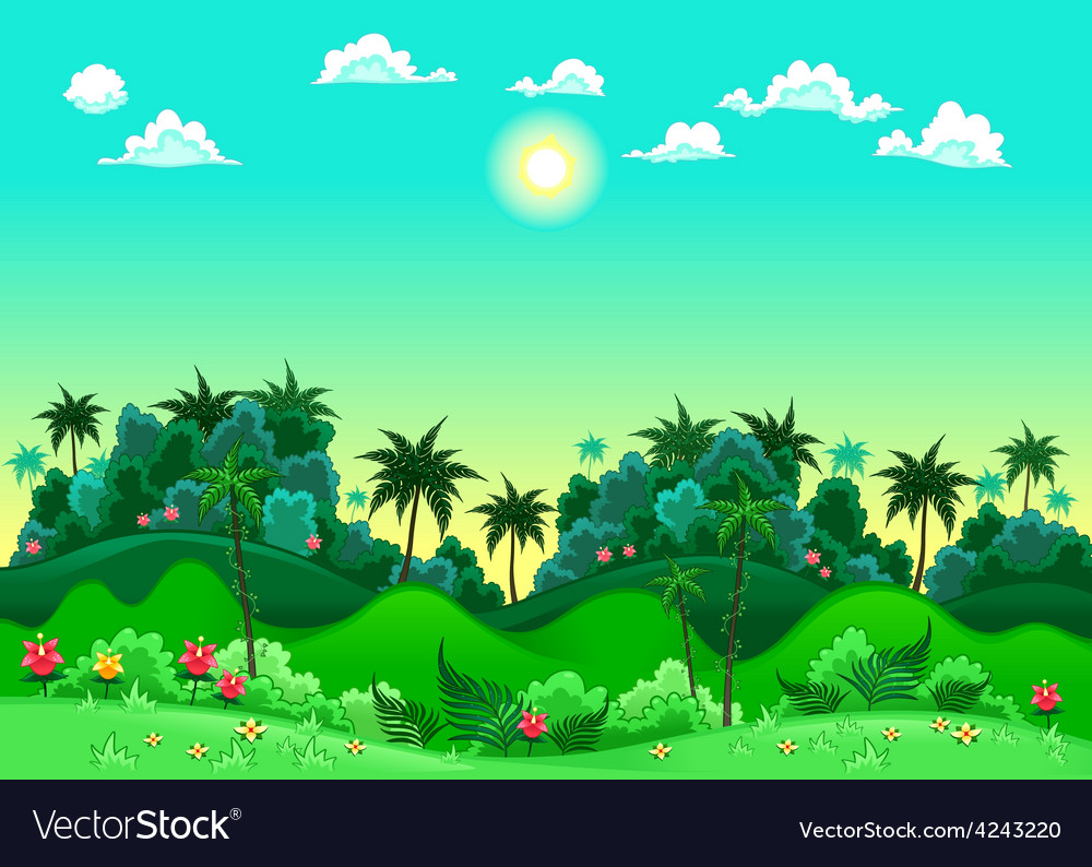 Green forest Royalty Free Vector Image - VectorStock Green forest Royalty Free Vector Image - VectorStock