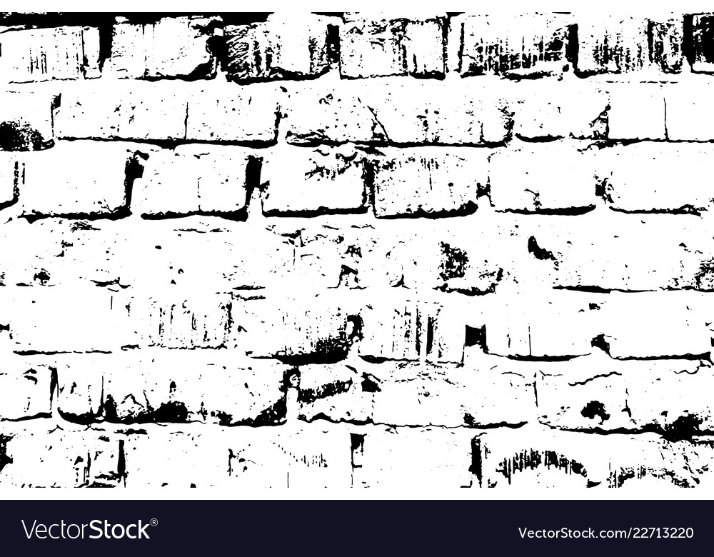 Grunge old brick texture black and white