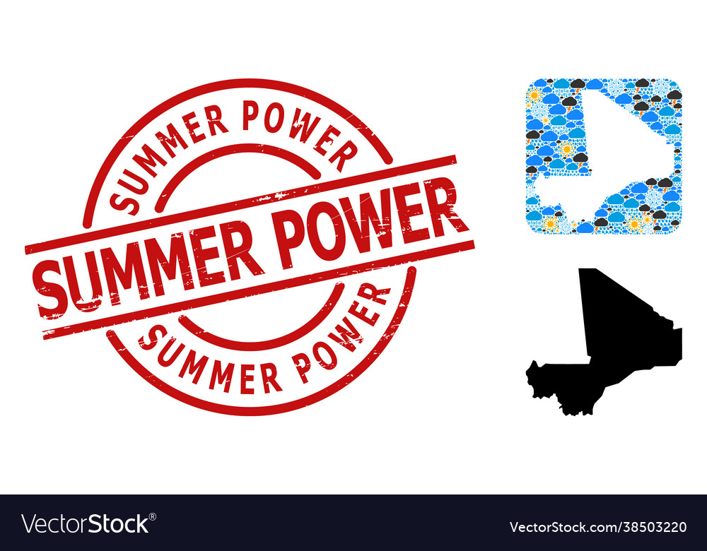 Rubber summer power stamp seal and stencil weather