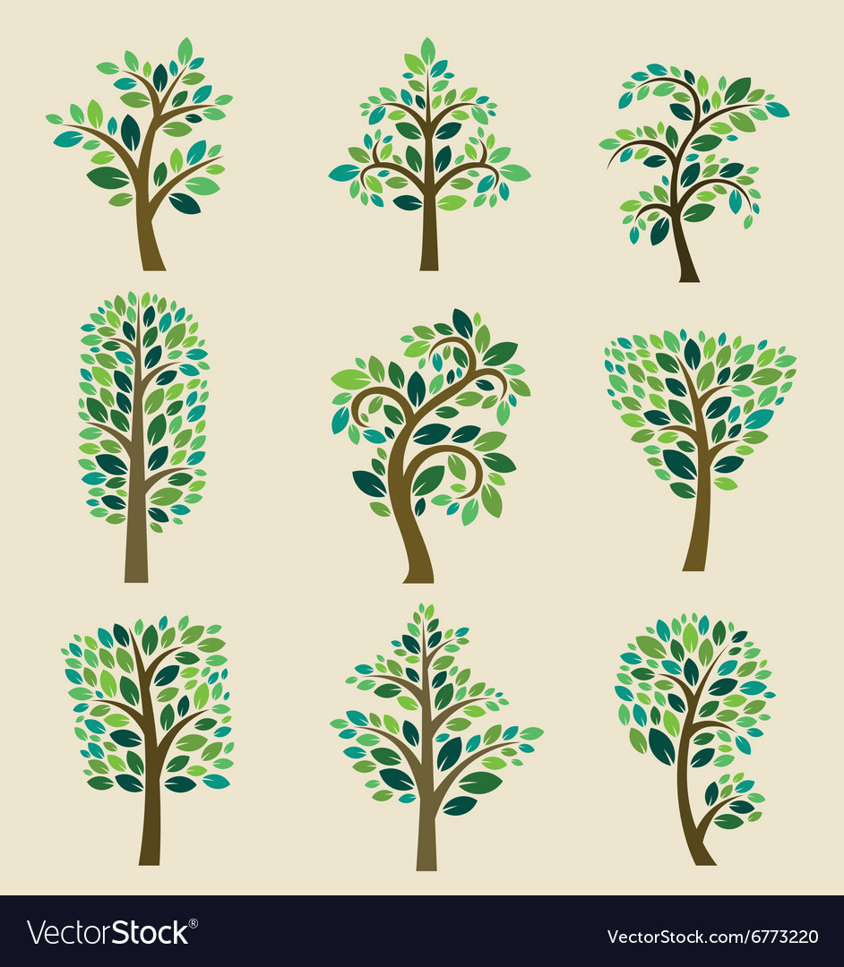 Stylized tree collection