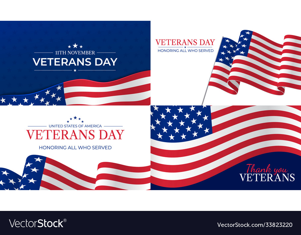 Veterans day happy day celebration vector image Veterans day happy day celebration