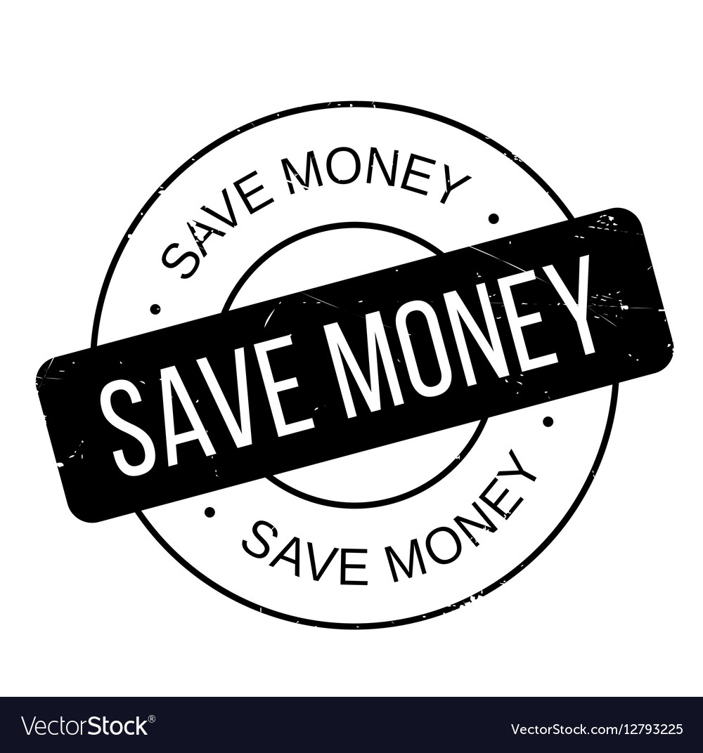 Save Money Rubber Stamp Royalty Free Vector Image