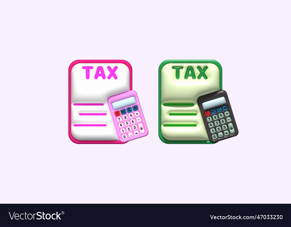 3d - calculator calculates tax data