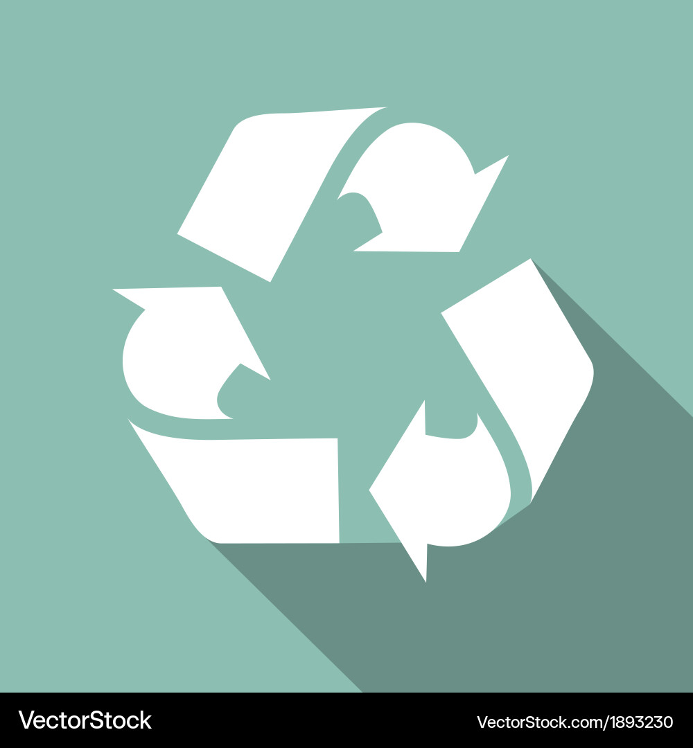 Eco flat icon Royalty Free Vector Image - VectorStock