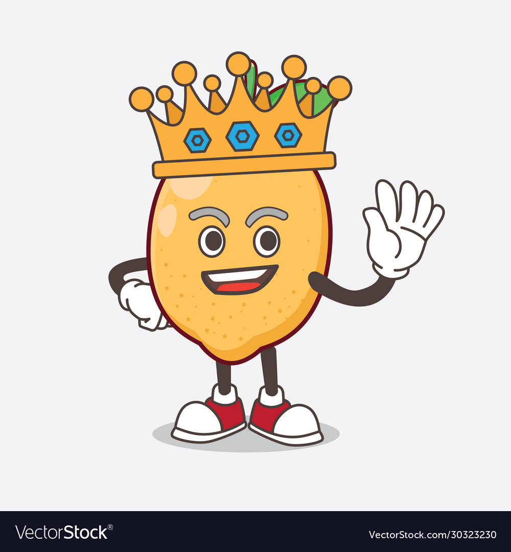 Lemon fruit cartoon mascot character stylized Vector Image