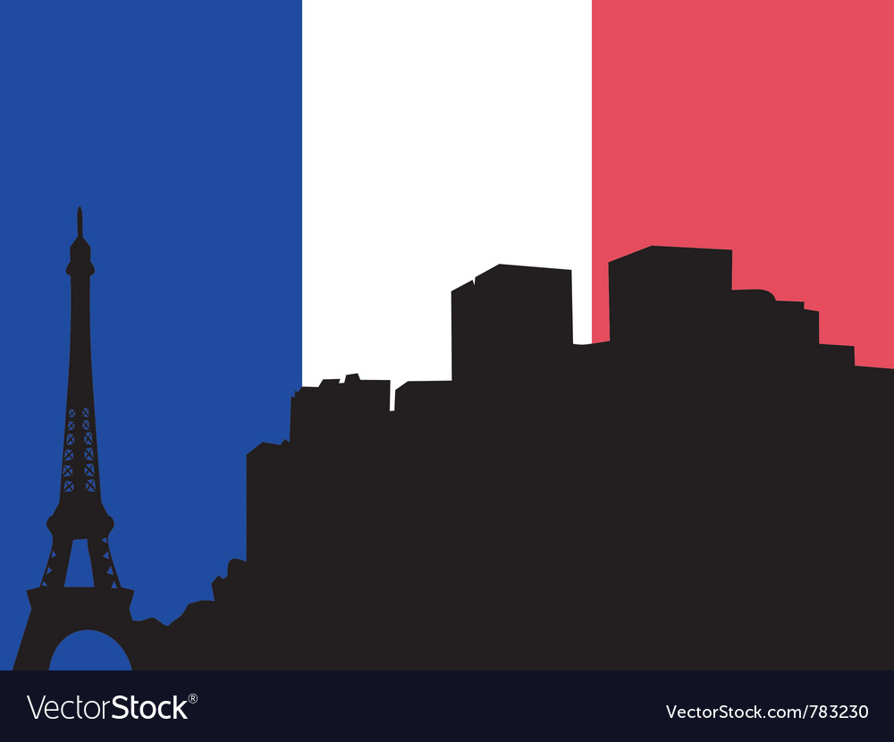 Silhouette of paris Royalty Free Vector Image - VectorStock