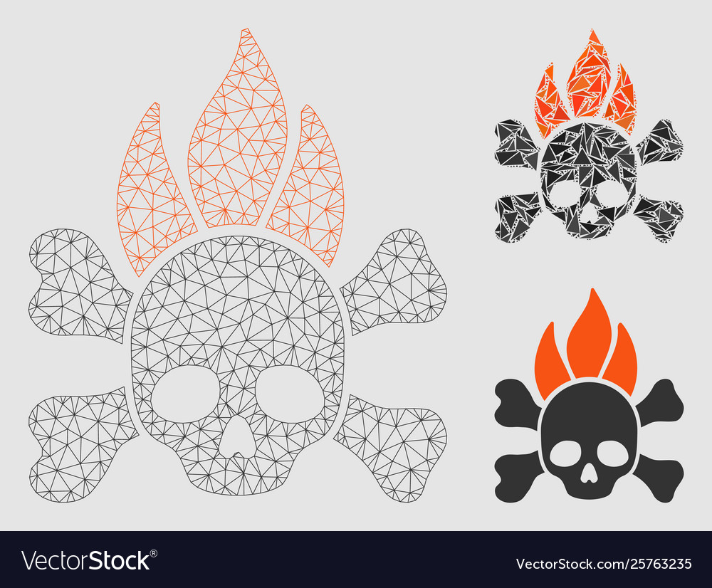 Death fire mesh network model and triangle