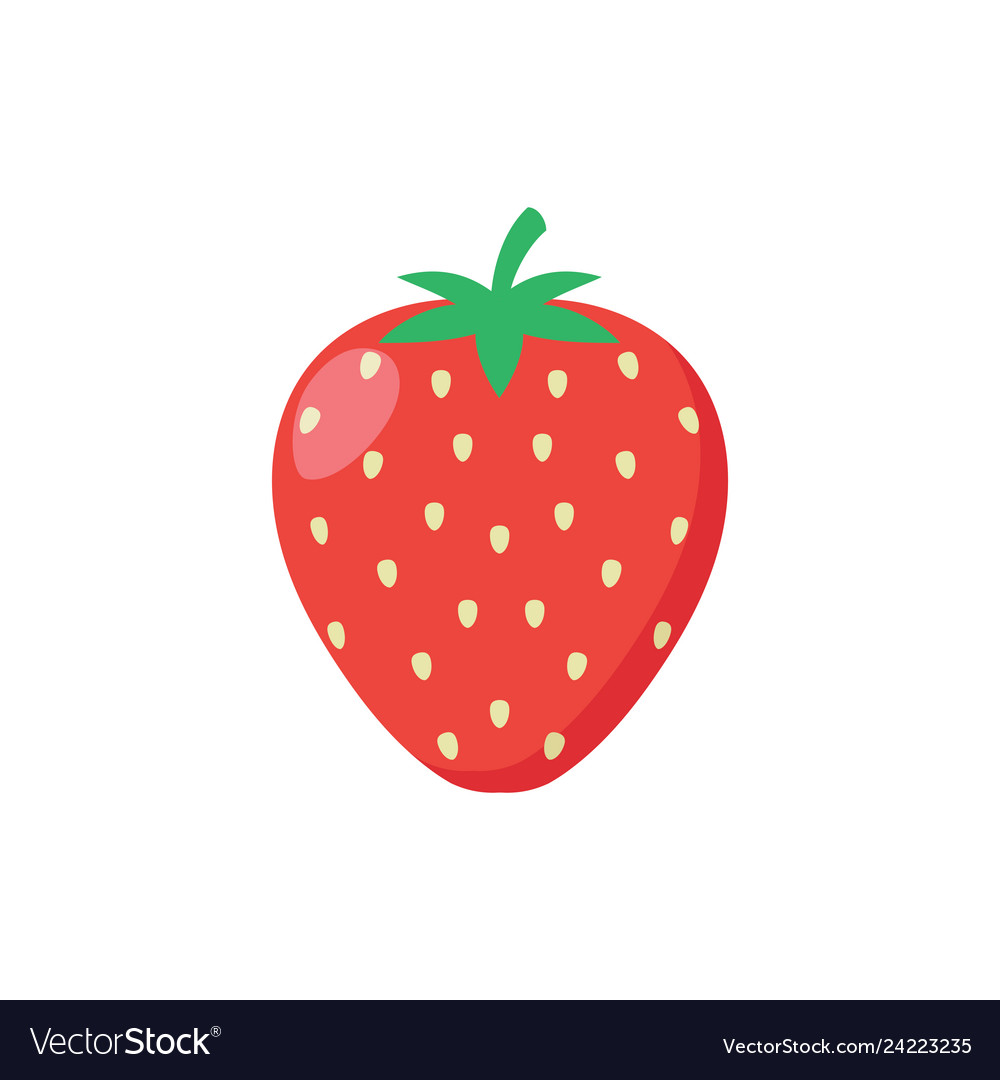 Delicious strawberry icon Royalty Free Vector Image