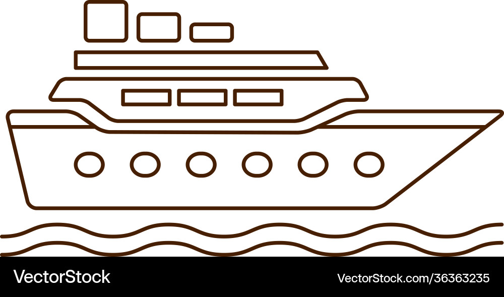 Ship flat icon Royalty Free Vector Image - VectorStock