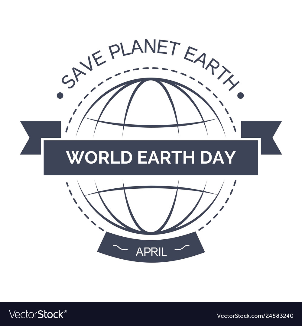 Ecology and environment earth day isolated Vector Image