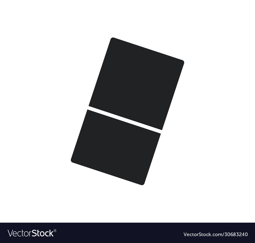 Eraser icon in on white background