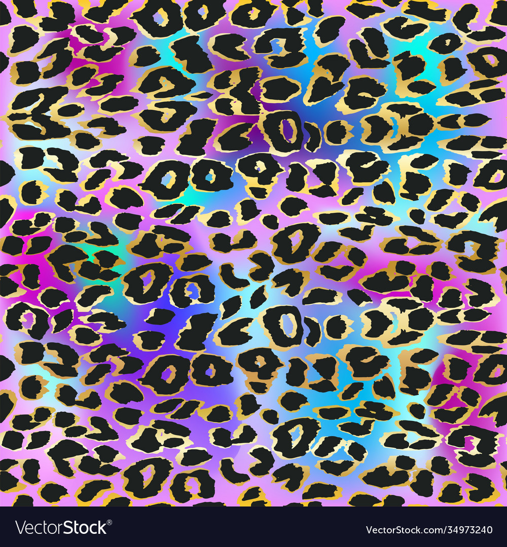 Leopard skin seamless pattern animals print Vector Image