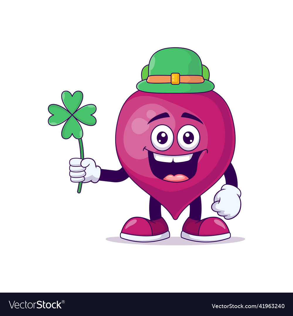 Leprechaun beetroot Cartoon Maskottchencharakter