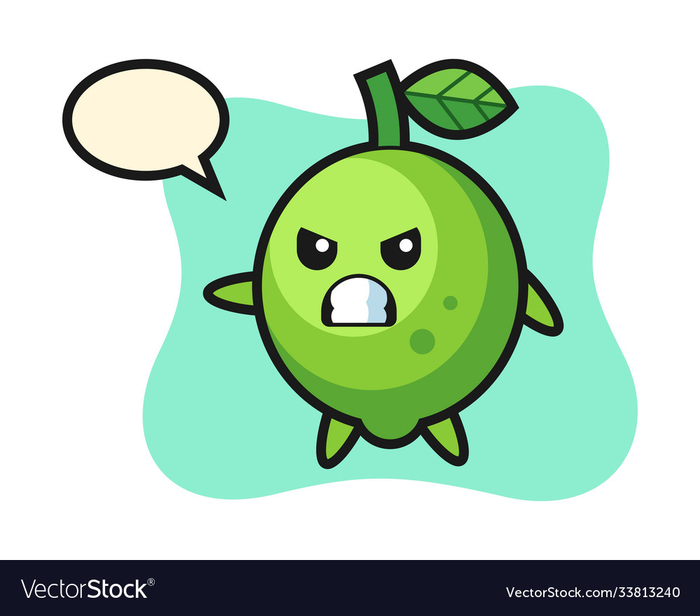 Lime cartoon as a karate fighter