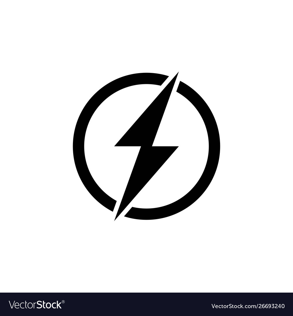 Power button icon logo element button Royalty Free Vector