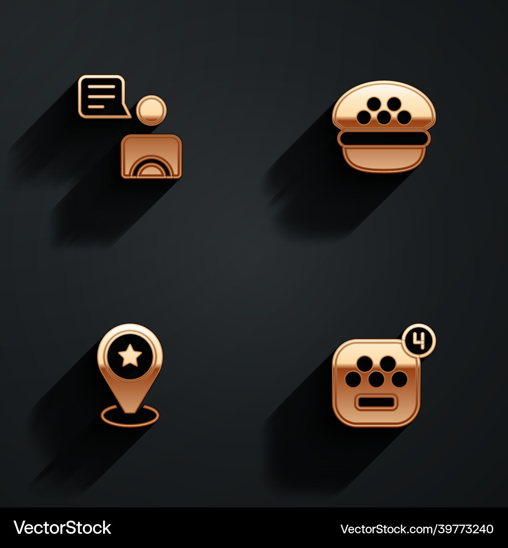 Set taxi driver cap location with star Royalty Free Vector