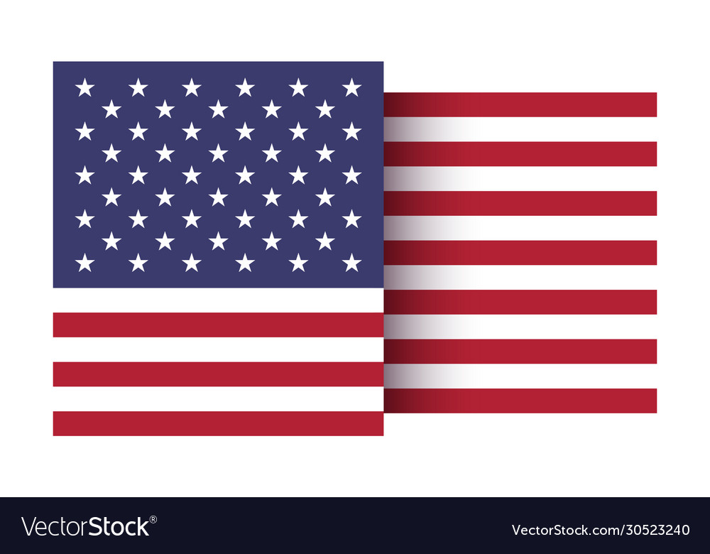 Stylized american flag