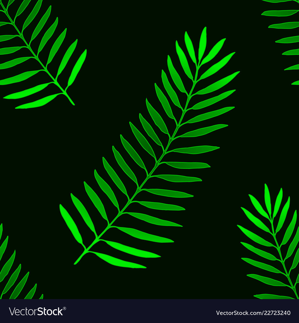 Tropical palm leaves jungle seamless