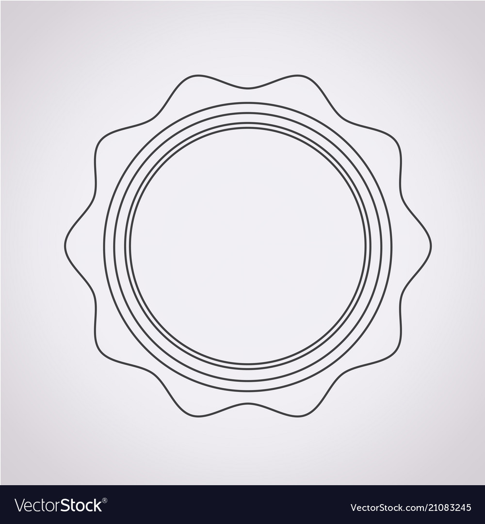 Blank stamp icon Royalty Free Vector Image - VectorStock