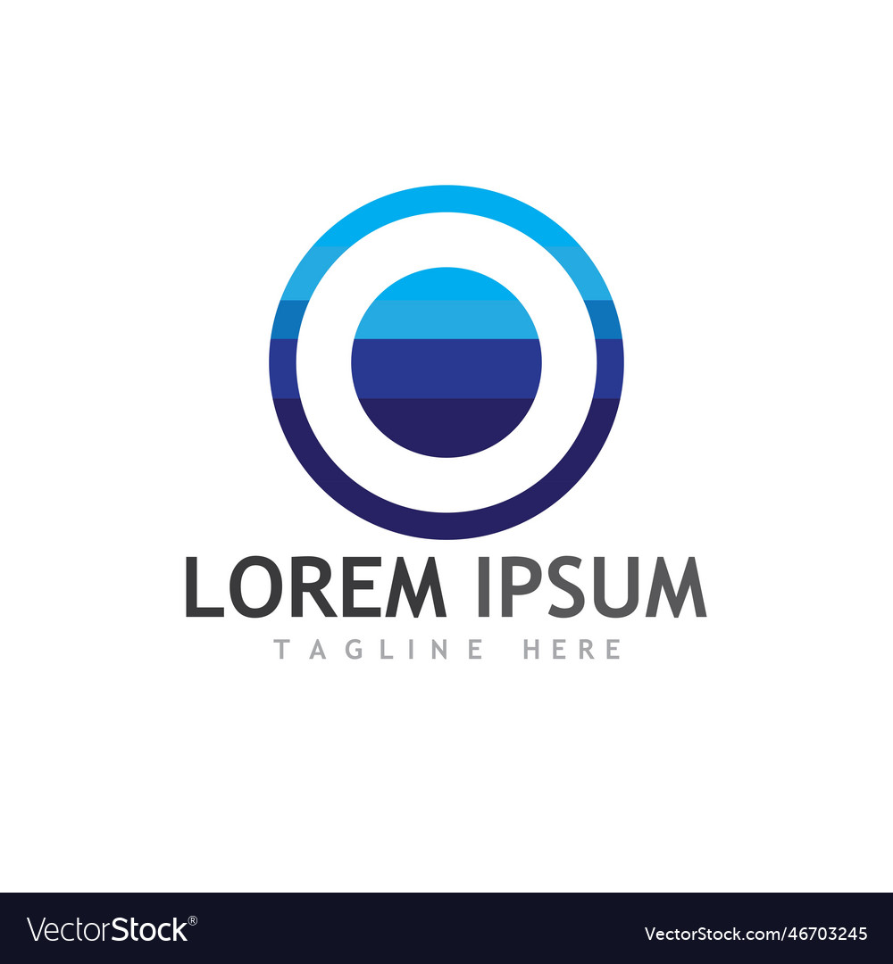 Circle icon logo design template Royalty Free Vector Image