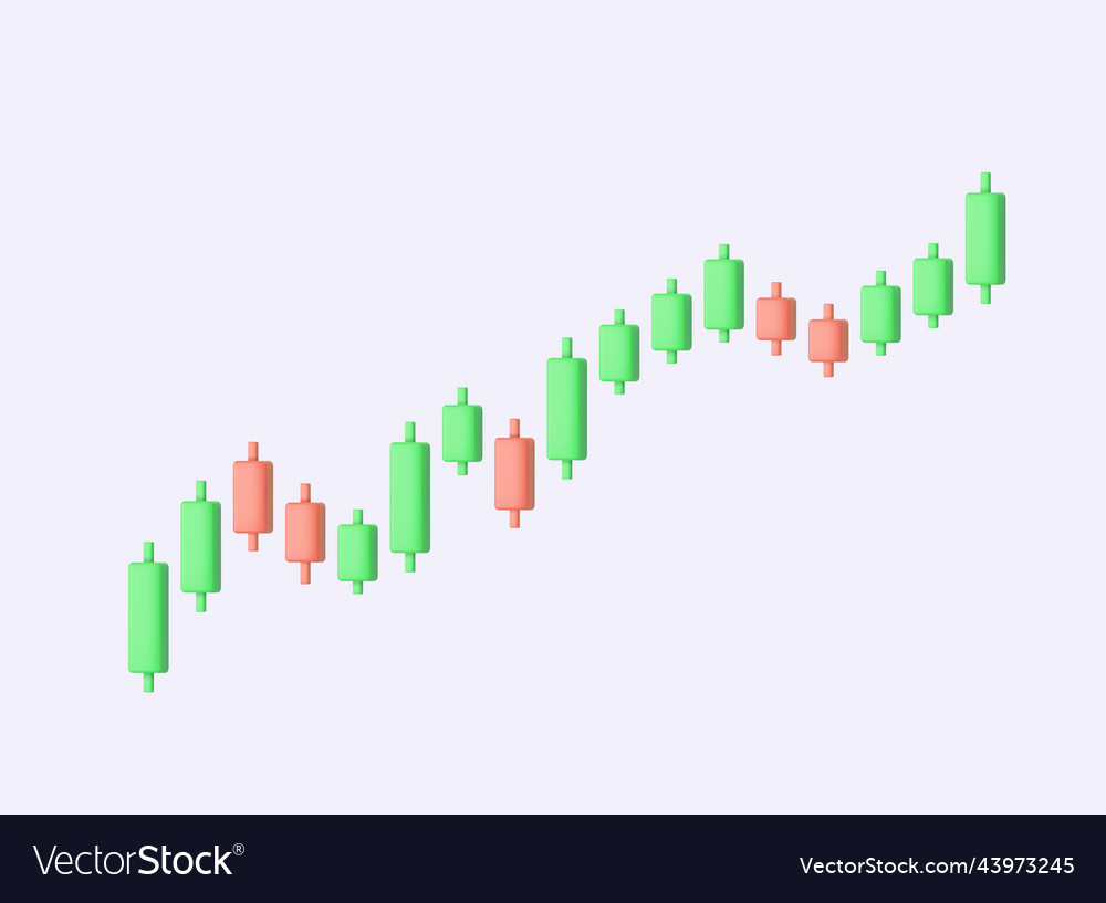 Growth stock diagram financial graph or business