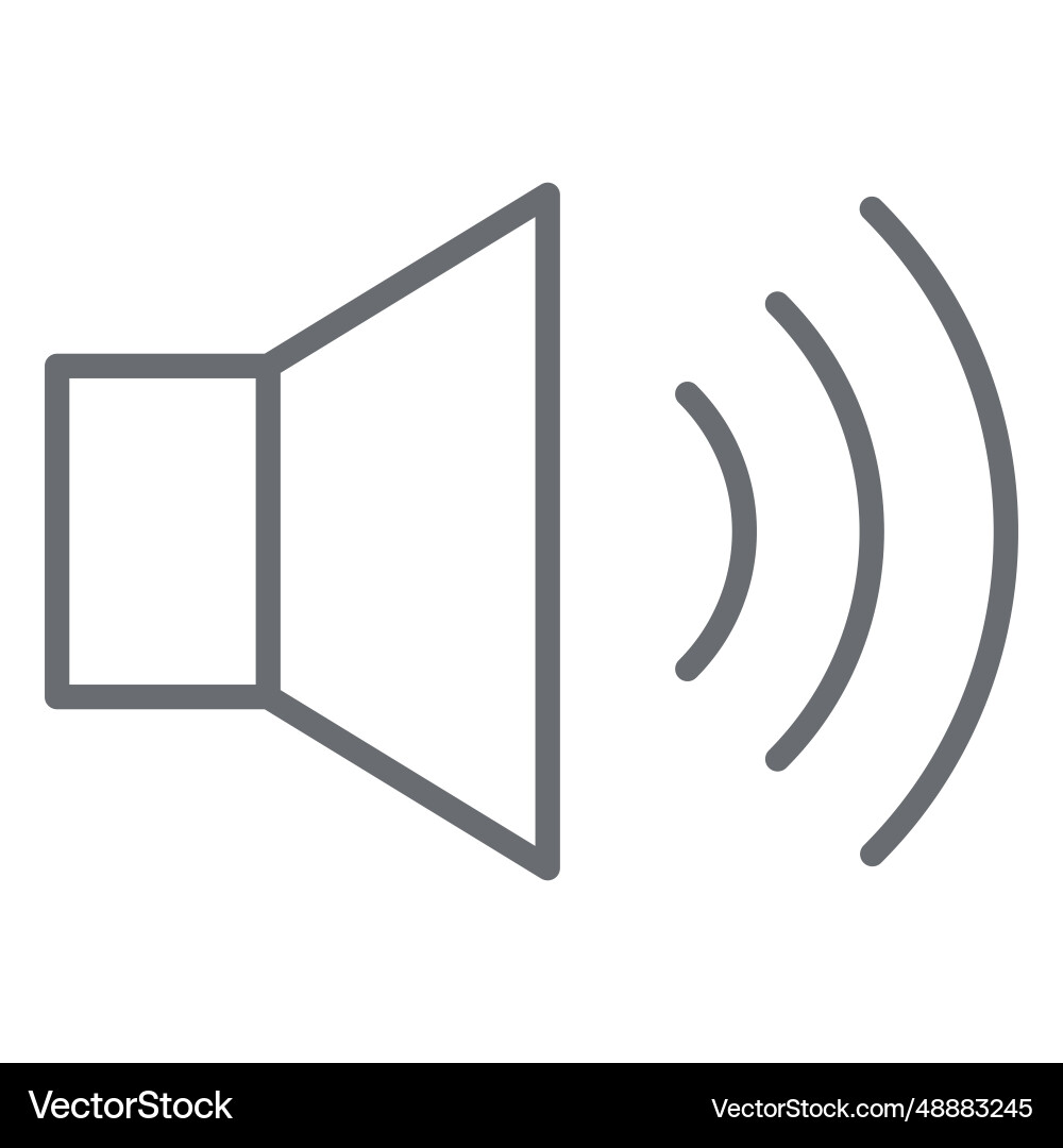 High volume stroke icon Royalty Free Vector Image