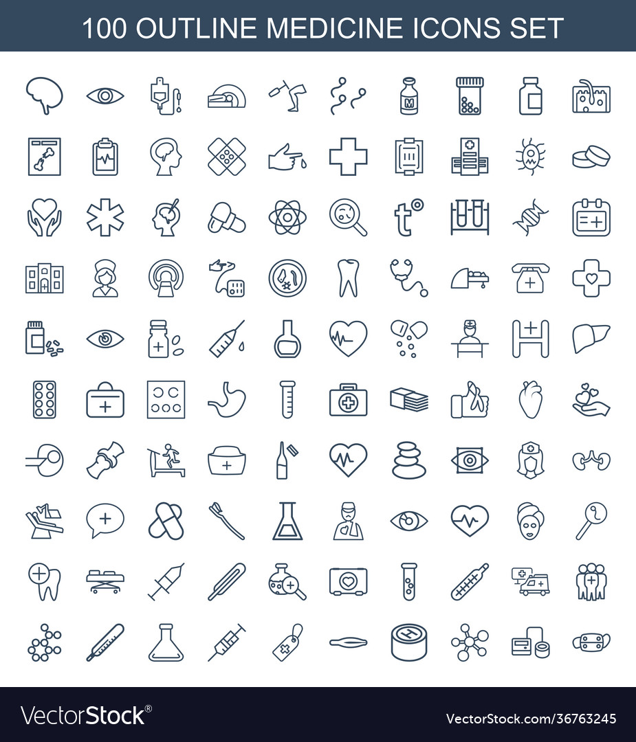 Medicine icons