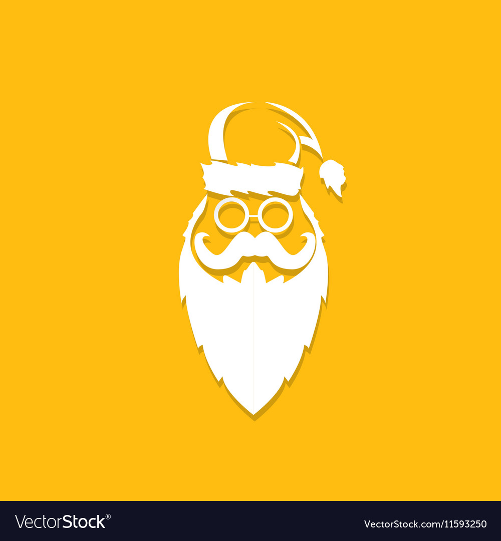 Christmas hipster poster for greeting card