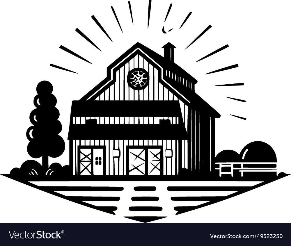 Farmhouse - minimalist and simple silhouette