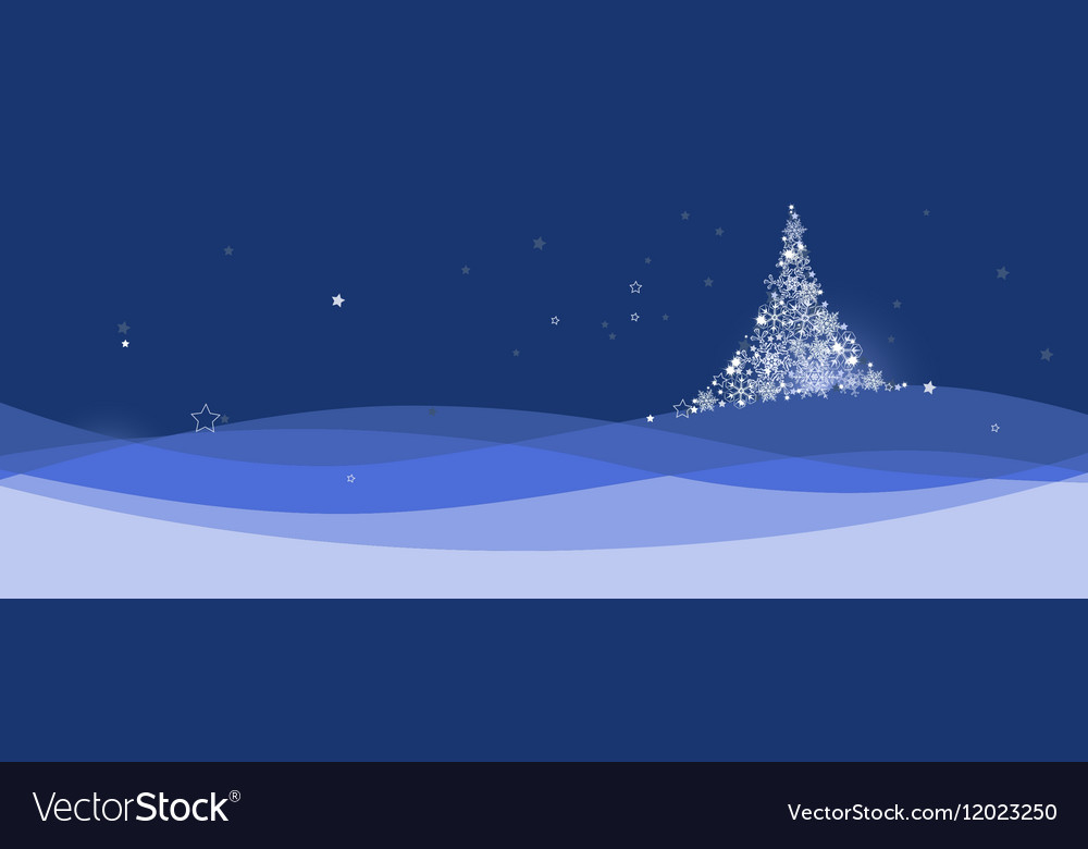 Xmas Banner Christmas Tree Royalty Free Vector Image