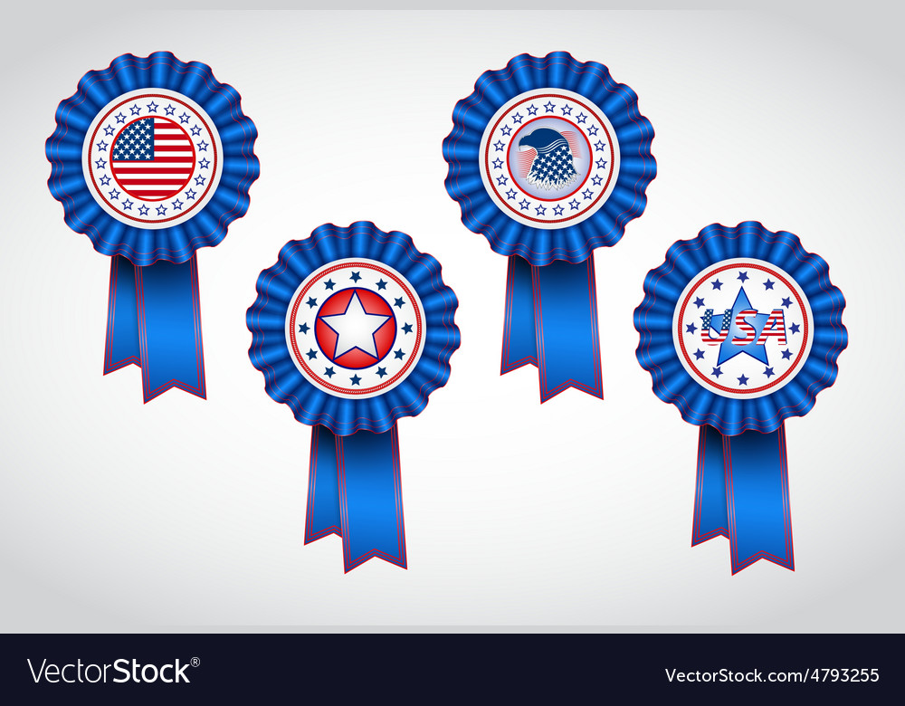 American independence day holiday badges