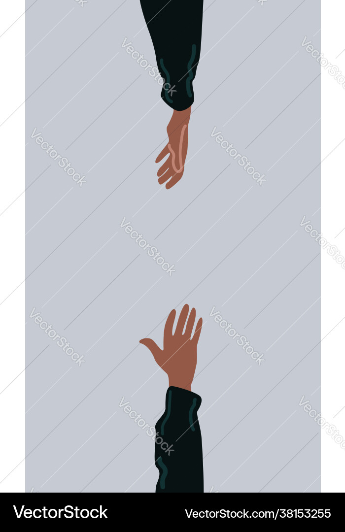 Hands showing different gestures Royalty Free Vector Image