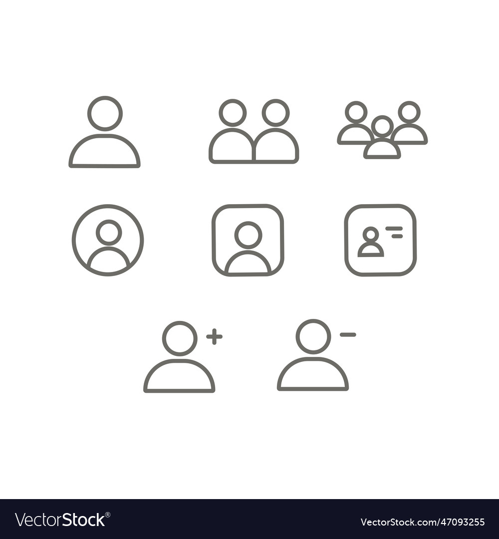 People icon team group Royalty Free Vector Image