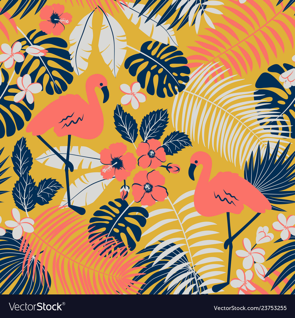 Tropic seamless pattern vector image Tropic seamless pattern