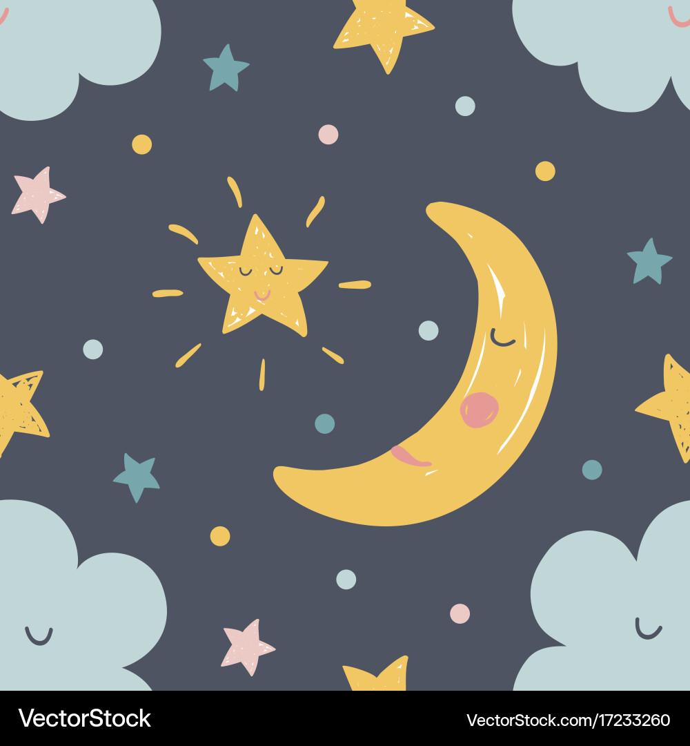 Baby seamless pattern Royalty Free Vector Image
