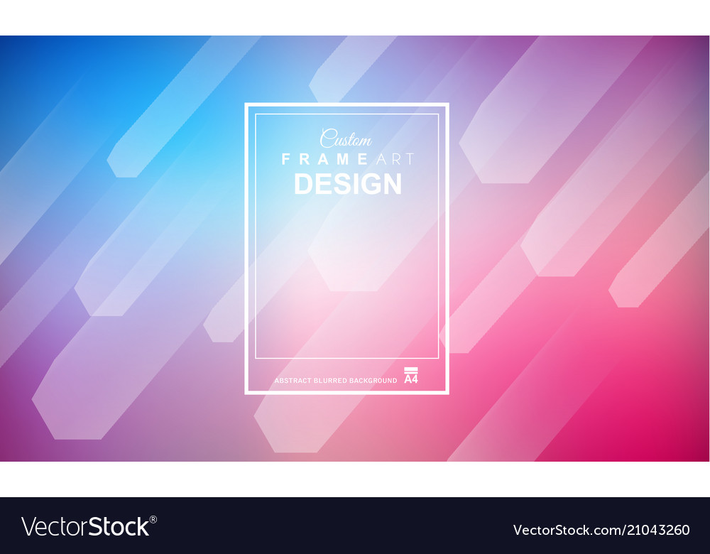 Cover or flyer layout with geometric colorful Vector Image