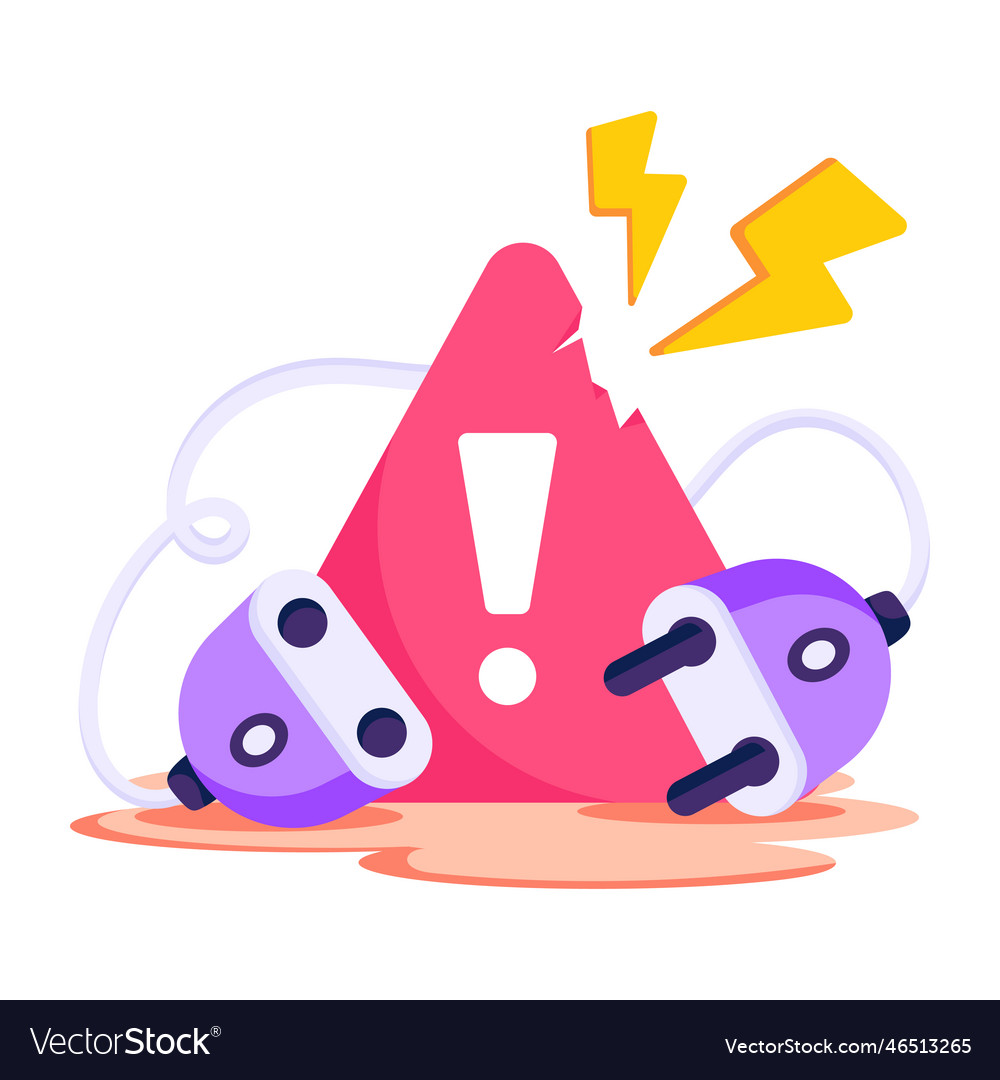 Connection problem Royalty Free Vector Image - VectorStock