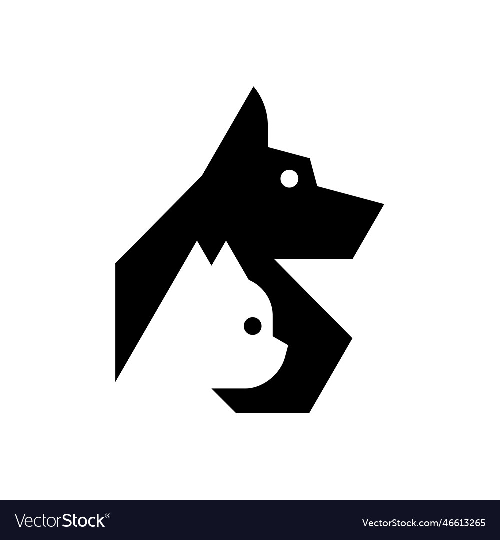 Dog and cat logo