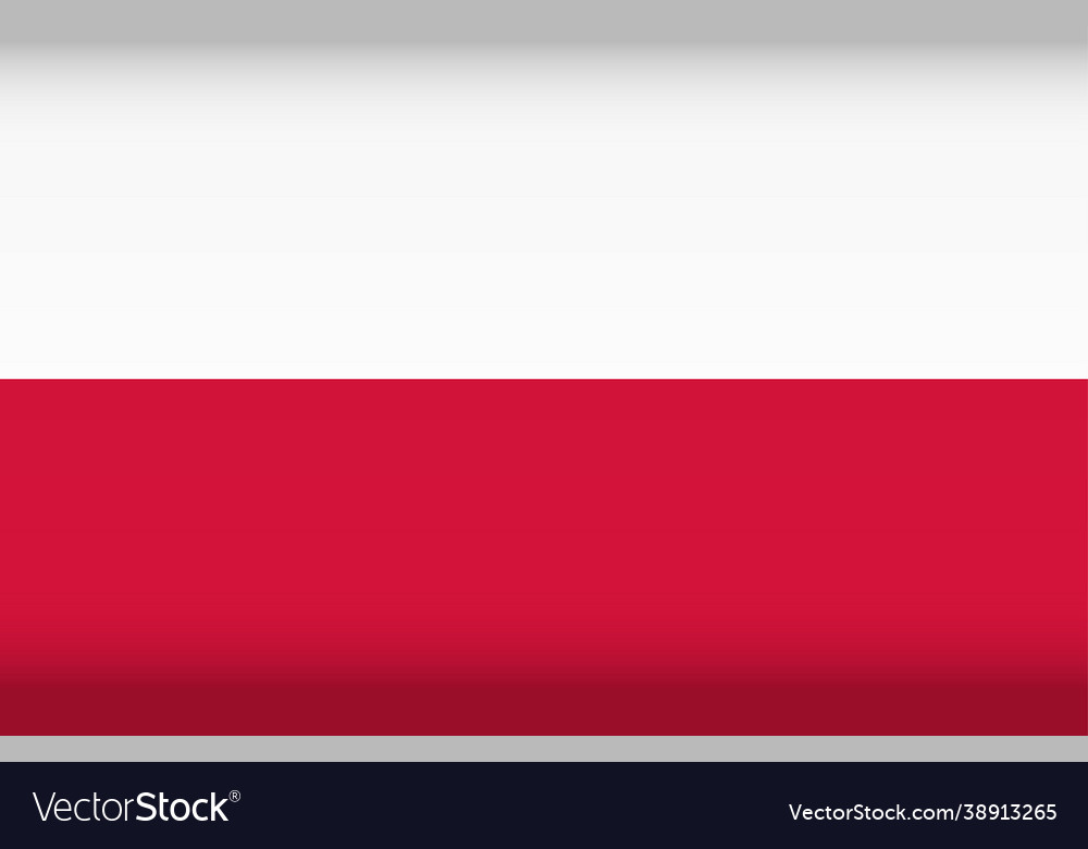 Flag poland color symbol isolated