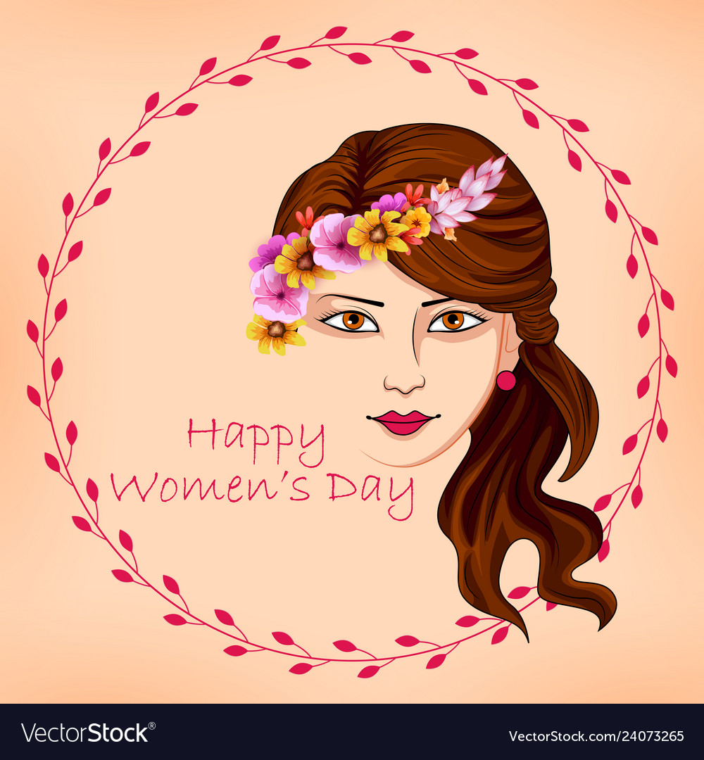 Happy International Women S Day 8th March Vector Image 4764