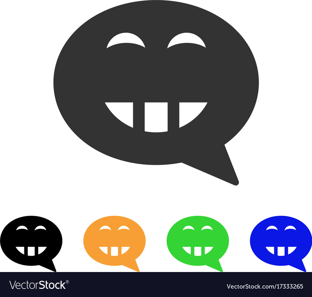 Laugth smiley message icon