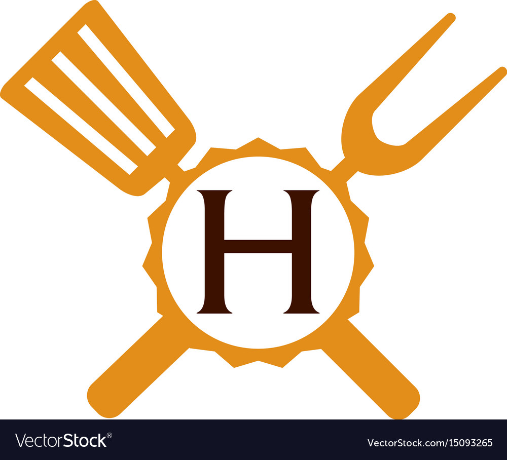 Logo restaurant letter h