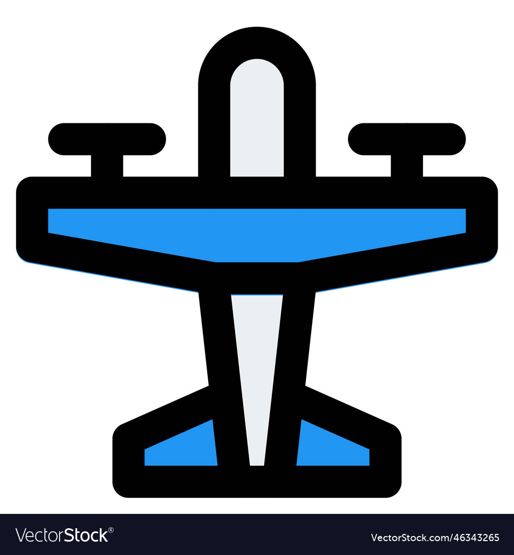 Passenger Airline Supersonic Commercial Plane Vector Image