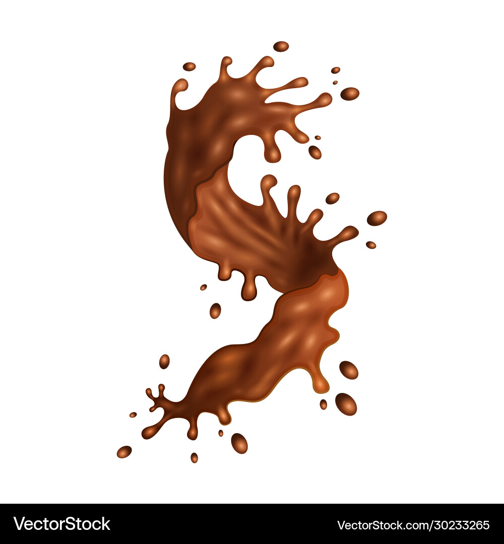 Splash iconrealistic icon isolated Royalty Free Vector Image
