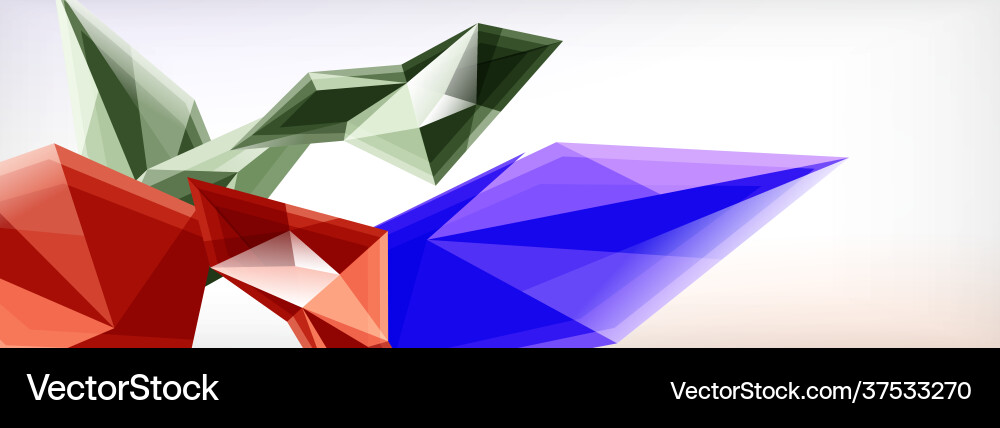 Pyramids Or Triangles 3d triangles and pyramids abstract Royalty Free Vector Image