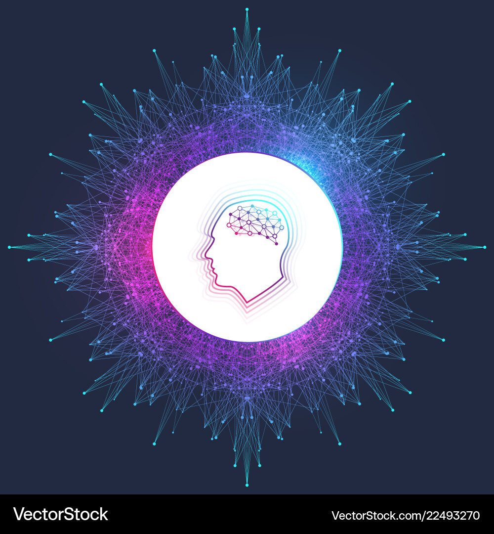Artificial intelligence logo Royalty Free Vector Image
